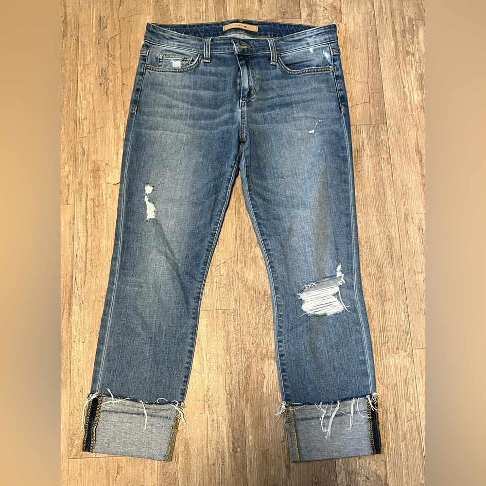 Joe’s Jeans 28 waist Women's Distressed Cuff Crop Denim